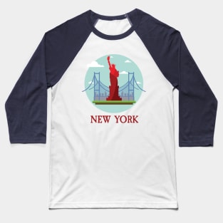 New York City NYC Manhattan I Love NYC Visitor Tourist Travellers Tee Baseball T-Shirt